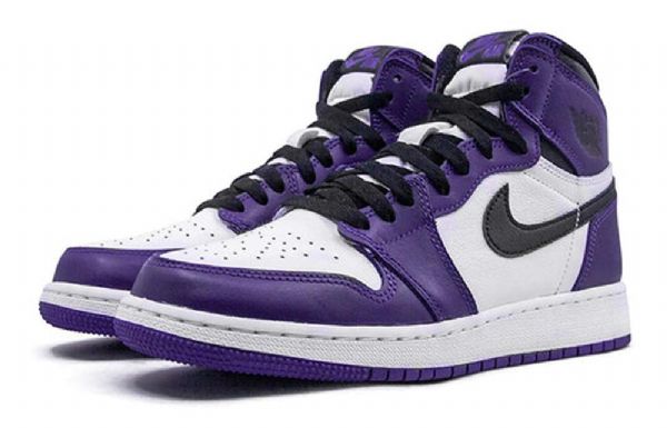 Nike Air Jordan 1 Retro Høje Overdele Og Gs Basketball Sko Til Mænd Lilla