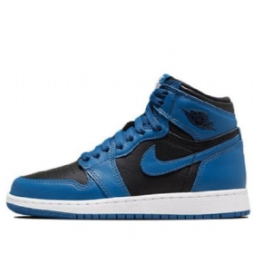 Nike Air Jordan 1 Retro Høje Overdele Og Gs Basketball Sko Til Mænd Mørkeblå
