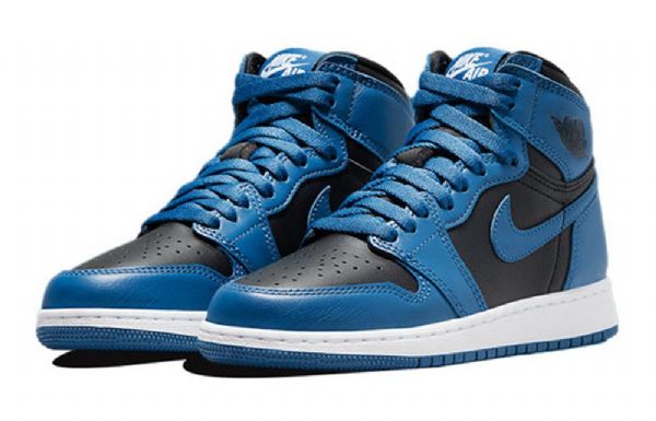 Nike Air Jordan 1 Retro Høje Overdele Og Gs Basketball Sko Til Mænd Mørkeblå