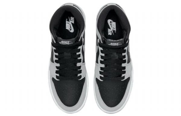 Nike Air Jordan 1 Retro Høje Overdele Og Gs Basketball Sko Til Mænd Sort Grå