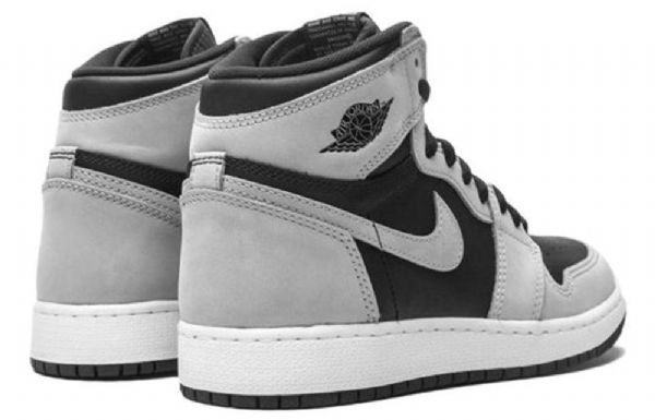 Nike Air Jordan 1 Retro Høje Overdele Og Gs Basketball Sko Til Mænd Sort Grå