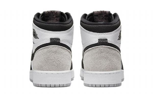 Nike Air Jordan 1 Retro Høje Overdele Og Gs Basketball Sko Til Mænd Sort Grå
