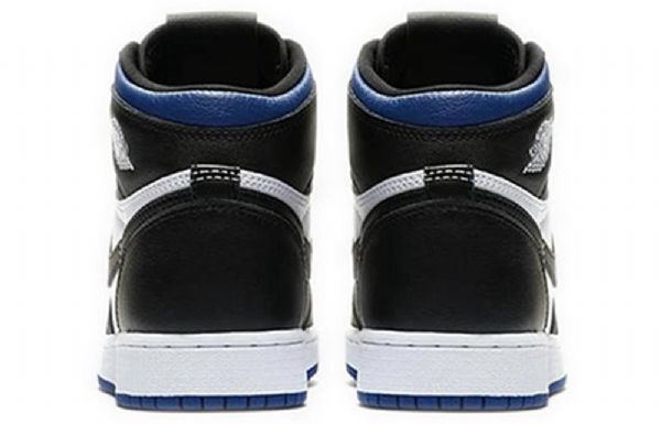 Nike Air Jordan 1 Retro Høje Overdele Og Gs Basketball Sko Til Mænd Sort Hvid Blå