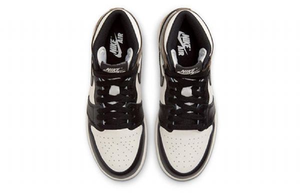 Nike Air Jordan 1 Retro Høje Overdele Og Gs Basketball Sko Til Mænd Sort Hvid Brun