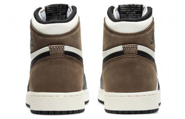 Nike Air Jordan 1 Retro Høje Overdele Og Gs Basketball Sko Til Mænd Sort Hvid Brun