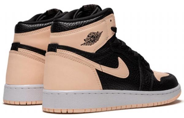 Nike Air Jordan 1 Retro Høje Overdele Og Gs Basketball Sko Til Mænd Sort Koral