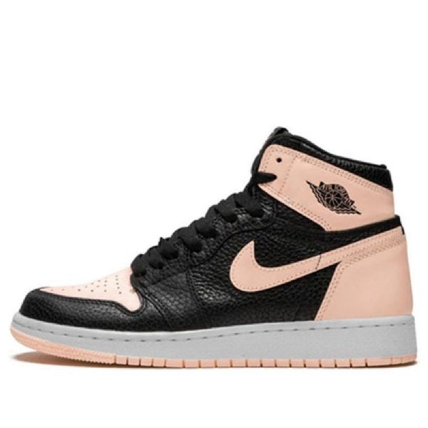 Nike Air Jordan 1 Retro Høje Overdele Og Gs Basketball Sko Til Mænd Sort Koral
