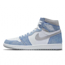 Nike Air Jordan 1 Retro Høje Overdele Og Hyper Royal Sko Til Damer Blå