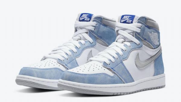 Nike Air Jordan 1 Retro Høje Overdele Og Hyper Royal Sko Til Damer Blå