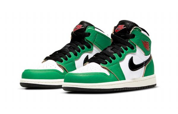Nike Air Jordan 1 Retro Høje Overdele Og Ps Basketball Sko Til Mænd Grøn