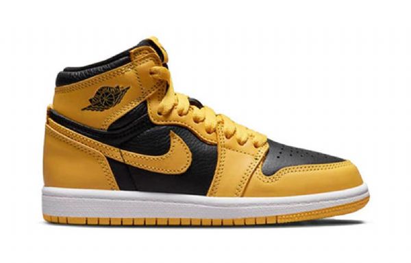Nike Air Jordan 1 Retro Høje Overdele Og Ps Basketball Sko Til Mænd Gul Hvid