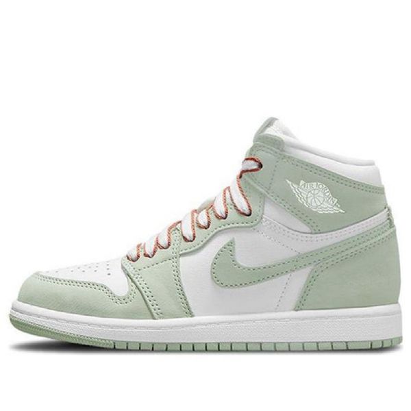 Nike Air Jordan 1 Retro Høje Overdele Og Ps Basketball Sko Til Mænd Mint Hvid