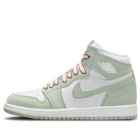Nike Air Jordan 1 Retro Høje Overdele Og Ps Basketball Sko Til Mænd Mint Hvid