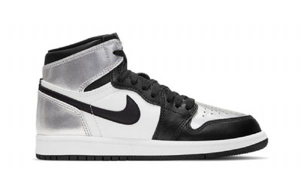 Nike Air Jordan 1 Retro Høje Overdele Og Ps Basketball Sko Til Mænd Sølv