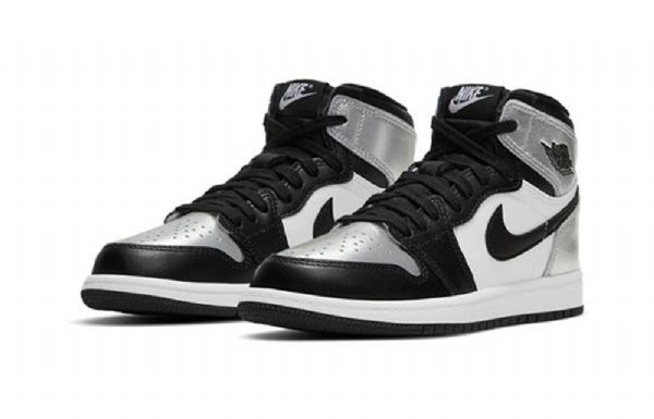 Nike Air Jordan 1 Retro Høje Overdele Og Ps Basketball Sko Til Mænd Sølv