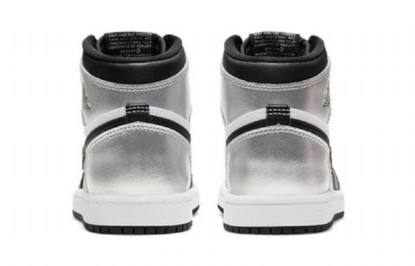 Nike Air Jordan 1 Retro Høje Overdele Og Ps Basketball Sko Til Mænd Sølv