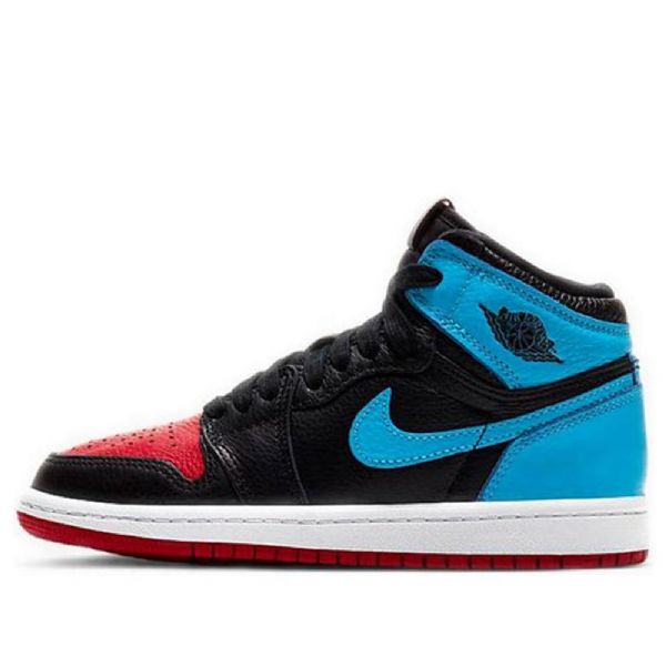 Nike Air Jordan 1 Retro Høje Overdele Og Ps Basketball Sko Til Mænd Sort Blå