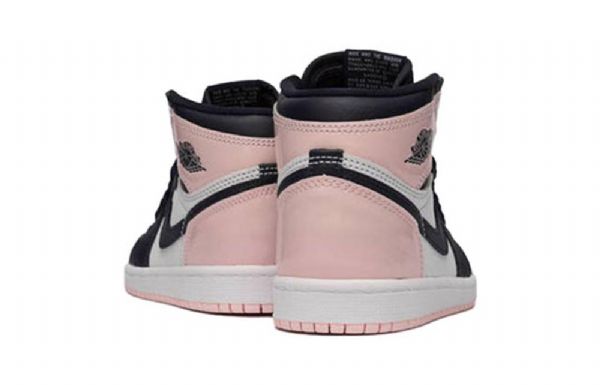 Nike Air Jordan 1 Retro Høje Overdele Og Se Ps Basketball Sko Til Mænd Sort Lyserød Hvid