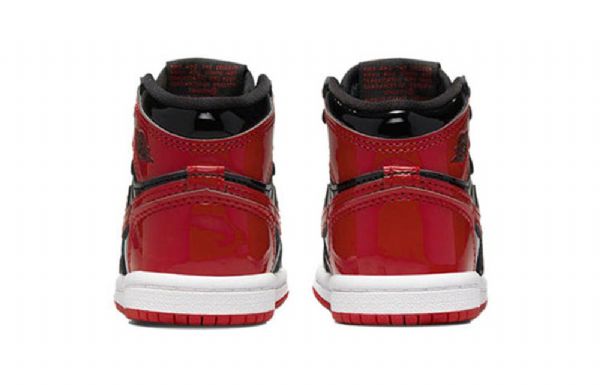 Nike Air Jordan 1 Retro Høje Overdele Og Td Basketball Sko Til Børn Hvid Rød