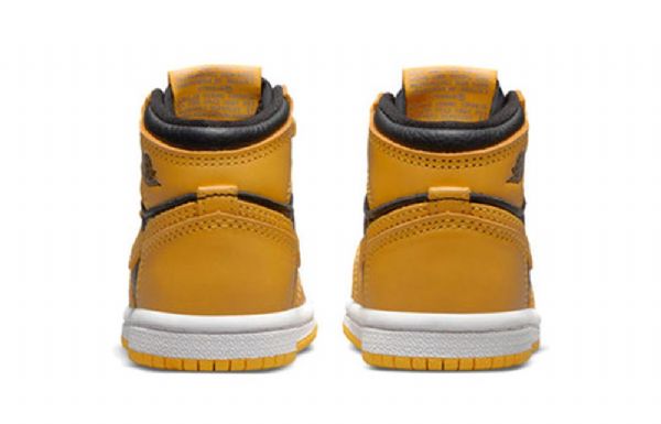Nike Air Jordan 1 Retro Høje Overdele Og Td Sko Til Børn Gul Hvid