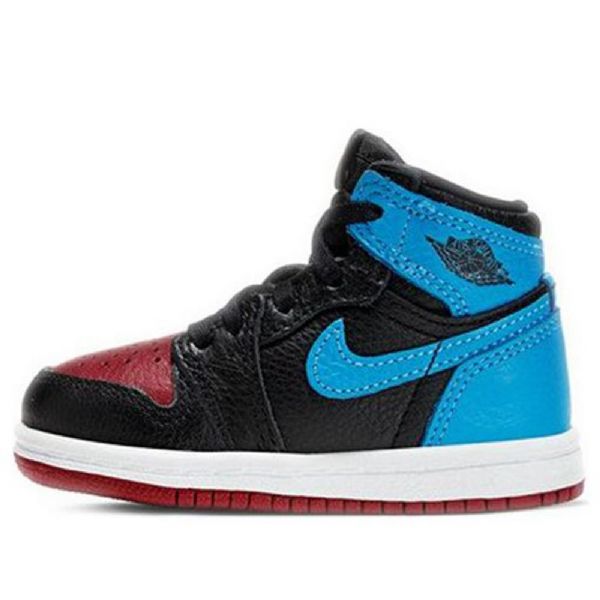 Nike Air Jordan 1 Retro Høje Overdele Og Td Sko Til Børn Sort Blå