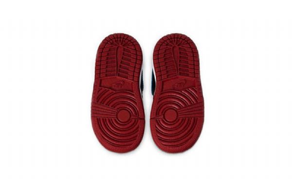 Nike Air Jordan 1 Retro Høje Overdele Og Td Sko Til Børn Sort Blå