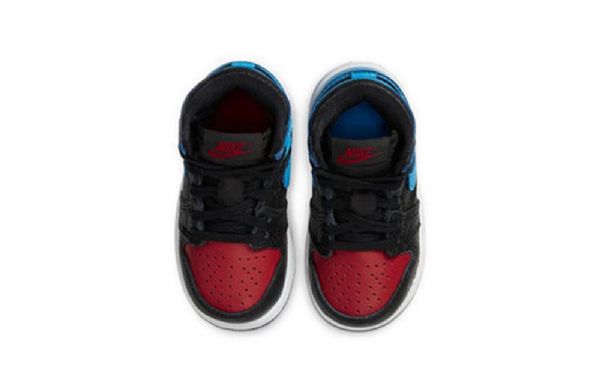 Nike Air Jordan 1 Retro Høje Overdele Og Td Sko Til Børn Sort Blå