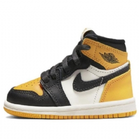 Nike Air Jordan 1 Retro Høje Overdele Og Td Sko Til Mænd Gul