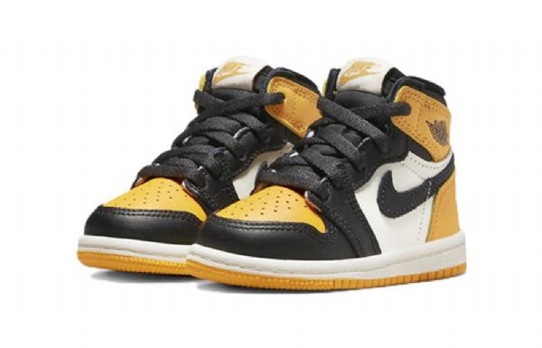 Nike Air Jordan 1 Retro Høje Overdele Og Td Sko Til Mænd Gul