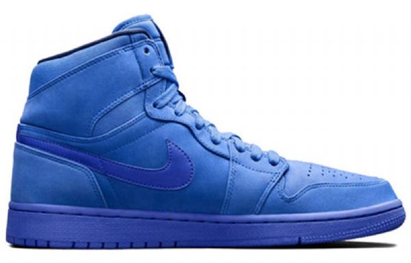 Nike Air Jordan 1 Retro Høje Overdele Premium Basketball Sko Til Damer Blå