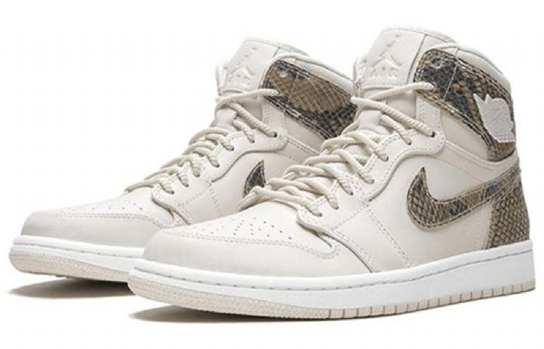 Nike Air Jordan 1 Retro Høje Overdele Premium Basketball Sko Til Damer Grå