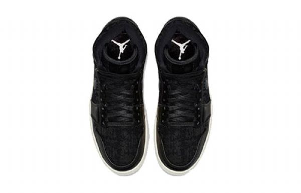 Nike Air Jordan 1 Retro Høje Overdele Premium Basketball Sko Til Damer Sort
