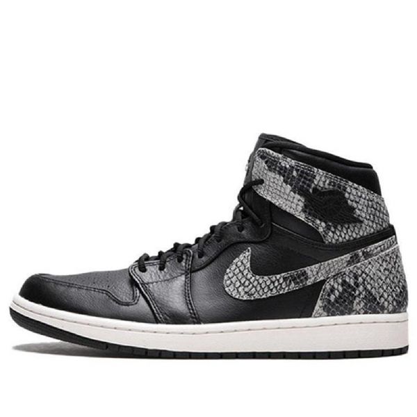 Nike Air Jordan 1 Retro Høje Overdele Premium Basketball Sko Til Damer Sort