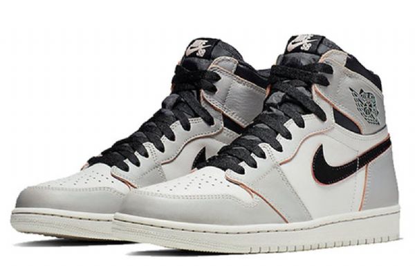 Nike Air Jordan 1 Retro Høje Overdele Sb Basketball Sko Til Mænd Grå