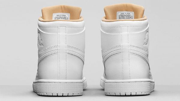 Nike Air Jordan 1 Retro Høje Overdele Vachetta Sko Til Mænd Hvid