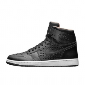 Nike Air Jordan 1 Retro Høje Overdele Vachetta Sko Til Mænd Sort