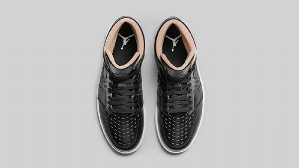 Nike Air Jordan 1 Retro Høje Overdele Vachetta Sko Til Mænd Sort