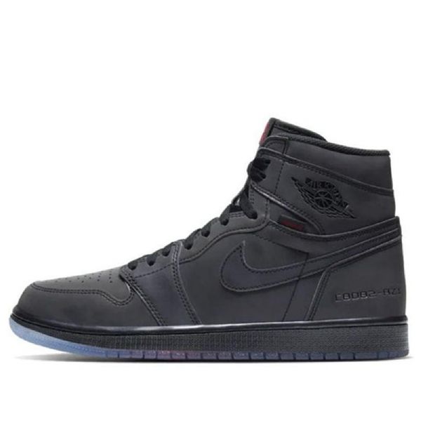 Nike Air Jordan 1 Retro Høje Overdele Zoom Basketball Sko Til Mænd Sort