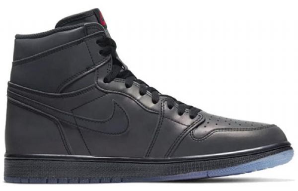 Nike Air Jordan 1 Retro Høje Overdele Zoom Basketball Sko Til Mænd Sort