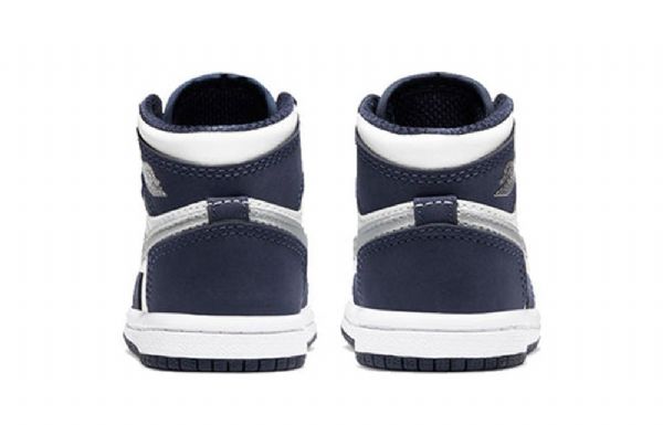 Nike Air Jordan 1 Retro Høje Toppe Co.jp Td Sko Til Børn Mørkeblå Blå