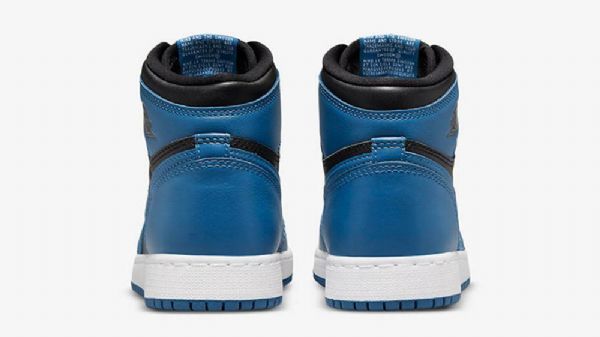 Nike Air Jordan 1 Retro Høje Toppe Gs Sko Til Damer Mørkeblå Sort