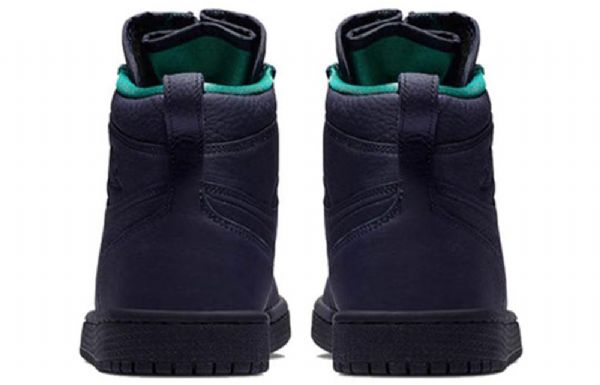 Nike Air Jordan 1 Retro Høje Toppe Lynlås Basketball Sko Til Damer Blå