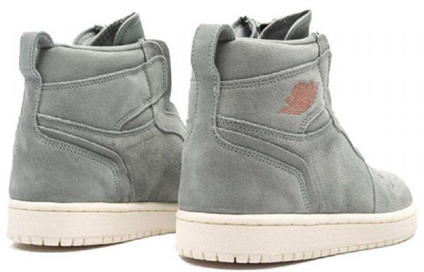 Nike Air Jordan 1 Retro Høje Toppe Lynlås Basketball Sko Til Damer Grøn