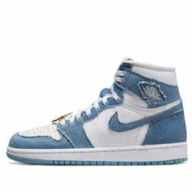 Nike Air Jordan 1 Retro Høje Toppe Og Basketballsko Til Kvinder Marineblå