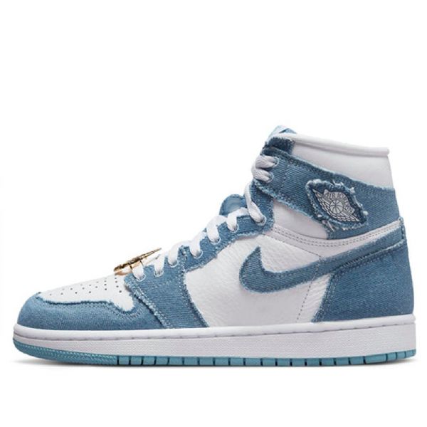 Nike Air Jordan 1 Retro Høje Toppe Og Basketballsko Til Kvinder Marineblå