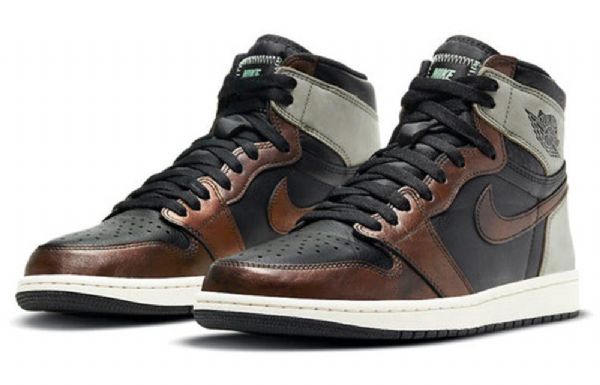 Nike Air Jordan 1 Retro Høje Toppe Og Basketballsko Til Mænd Army Grøn