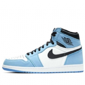 Nike Air Jordan 1 Retro Høje Toppe Og Basketballsko Til Mænd Blå