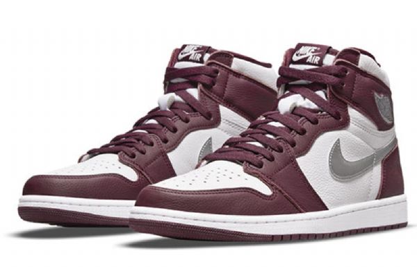 Nike Air Jordan 1 Retro Høje Toppe Og Basketballsko Til Mænd Burgundy
