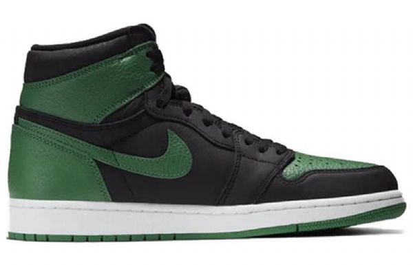 Nike Air Jordan 1 Retro Høje Toppe Og Basketballsko Til Mænd Grøn