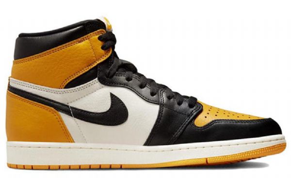 Nike Air Jordan 1 Retro Høje Toppe Og Basketballsko Til Mænd Gul